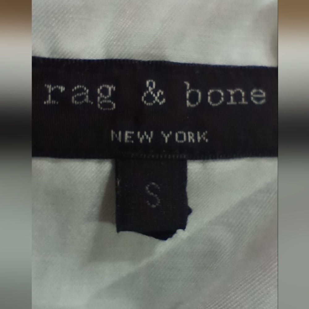 Rag & Bone Top With Zippered Back Blue Mixed Stri… - image 3